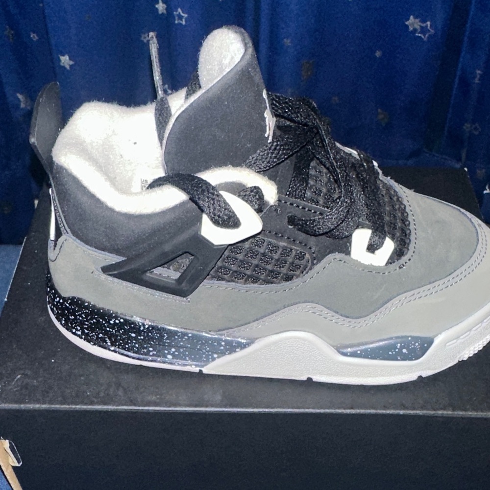 Jordan Kids Black and White Sneakers